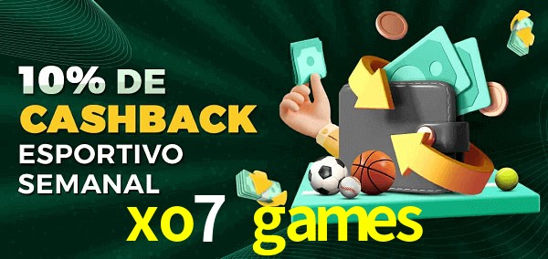 10% de bônus de cashback na xo7 games